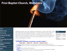 Tablet Screenshot of firstbaptistwellsboro.com