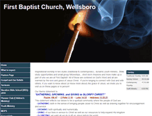 Tablet Screenshot of firstbaptistwellsboro.org